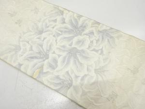 アンティーク　百合模様織り出し袋帯（材料）